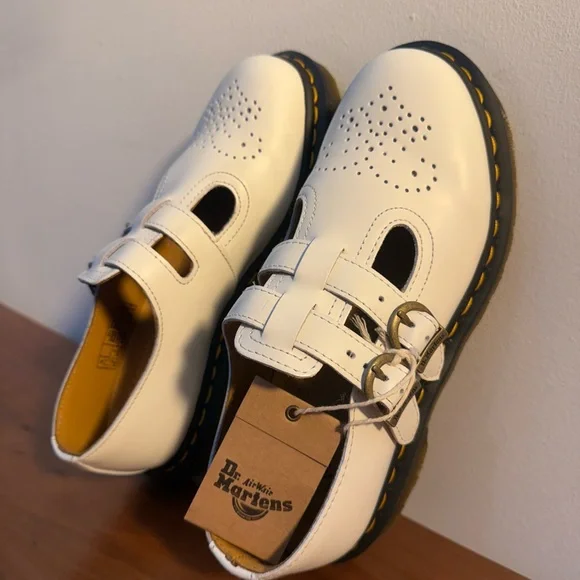 Dr. Martens White Leather Mary Jane style loafers - Picture 4 of 8